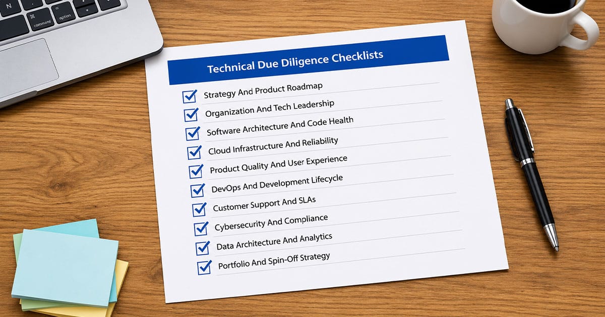 Technical Due Diligence Checklists