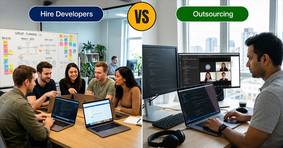 Hire Developers vs Outsourcing