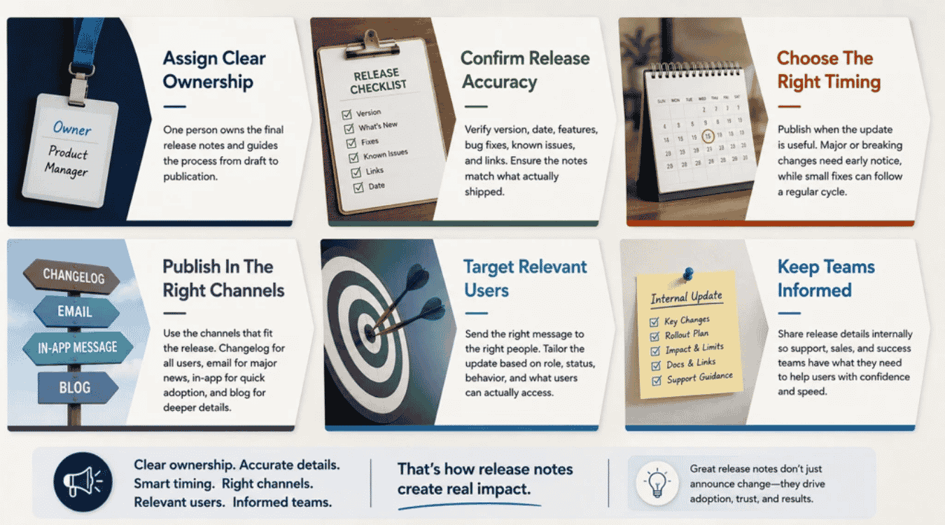 How To Review, Publish, And Share Release Notes