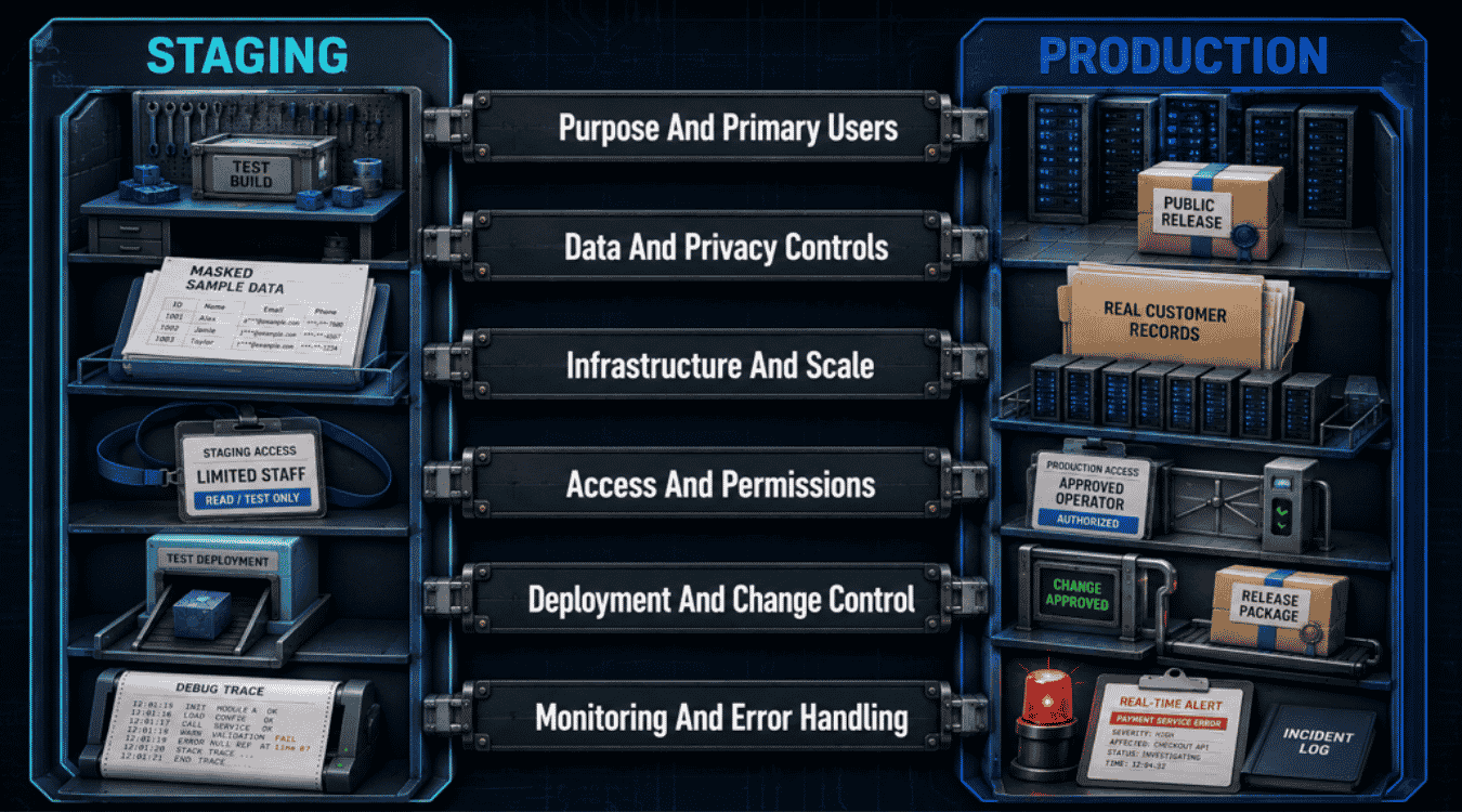 Staging Vs Production Full Comparison